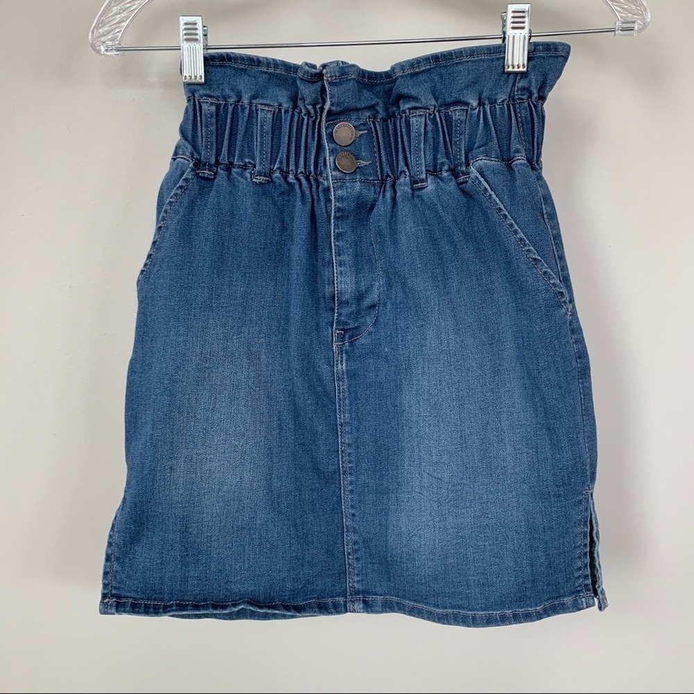 Black Label C’est Toi High Waisted Jean Skirt Size S‎